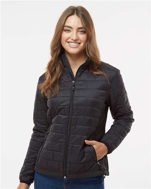 Custom Embroidered  Burnside Women's Element Puffer Jacket 5713  