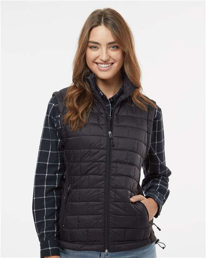 Custom Embroidered  Burnside Women's Elemental Puffer Vest 5703  