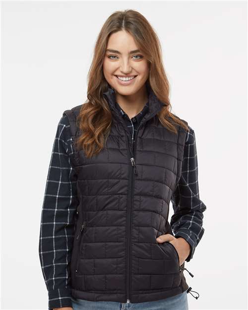 Custom Embroidered  Burnside Women's Elemental Puffer Vest 5703  
