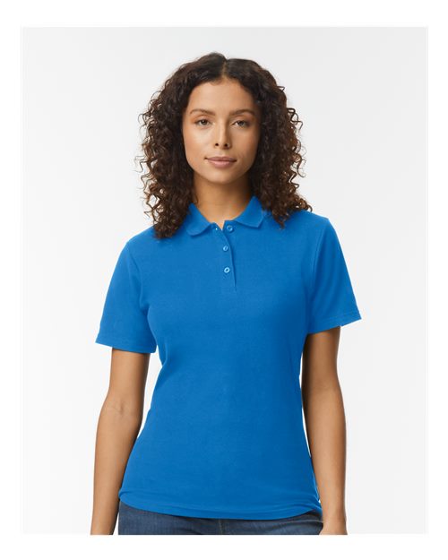 Gildan Softstyle® Women's Pique Polo 64800L Custom Embroidered Business Logo