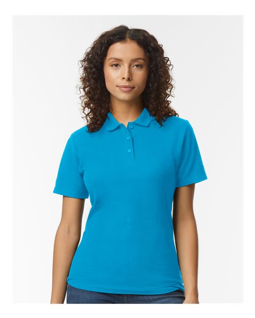 Gildan Softstyle® Women's Pique Polo 64800L Custom Embroidered Business Logo