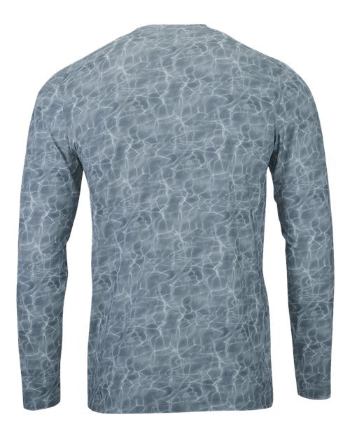 Custom EmbroideredParagon Men's Belize Sublimated Long Sleeve T-Shirt 11324 Dark Water