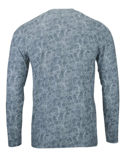 Custom EmbroideredParagon Men's Belize Sublimated Long Sleeve T-Shirt 11324 Dark Water