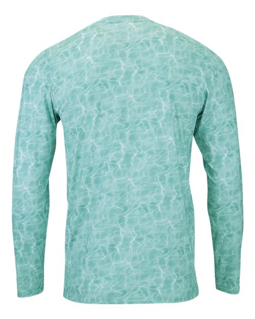 Custom EmbroideredParagon Men's Belize Sublimated Long Sleeve T-Shirt 11324 Emerald Water