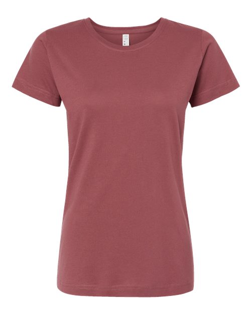 LAT Women's Fine Jersey Tee 3516 Rouge
