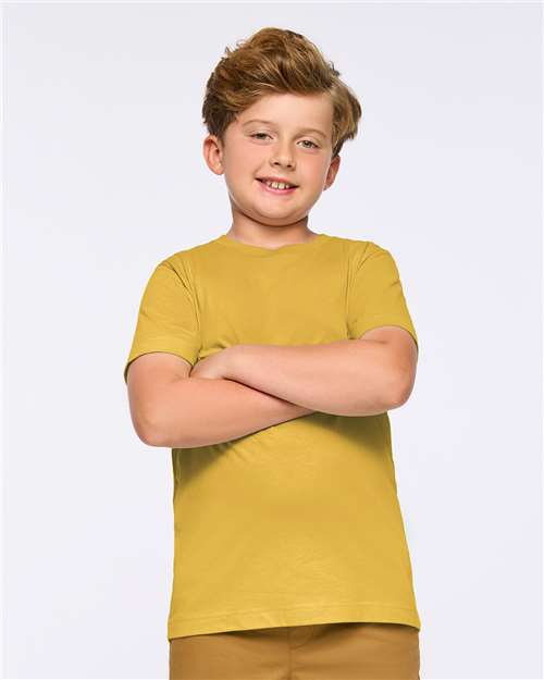 LAT Youth Fine Jersey Tee 6101 Mustard
