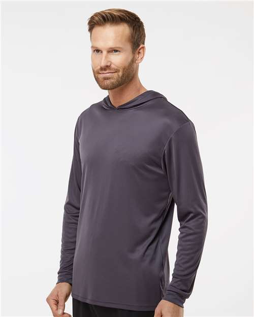 Paragon Bahama Performance Hooded Long Sleeve T-Shirt 220 Graphite