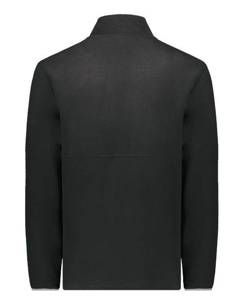Custom EmbroideredAugusta Sportswear Unisex Eco Revive Polar Fleece Quarter-Zip Pullover 11336 Black