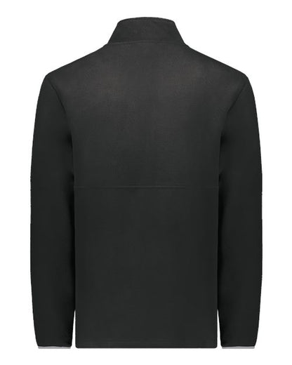 Custom EmbroideredAugusta Sportswear Unisex Eco Revive Polar Fleece Quarter-Zip Pullover 11336 Black