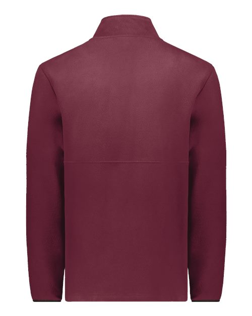 Custom EmbroideredAugusta Sportswear Unisex Eco Revive Polar Fleece Quarter-Zip Pullover 11336 Maroon