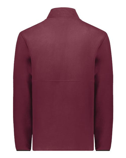 Custom EmbroideredAugusta Sportswear Unisex Eco Revive Polar Fleece Quarter-Zip Pullover 11336 Maroon
