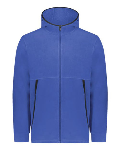 Augusta Sportswear Youth Eco Revive Polar Fleece Hooded Full-Zip Jacket 11340
