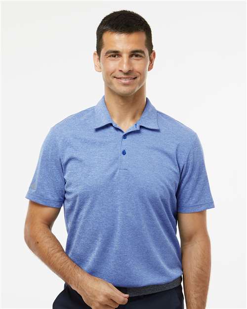 Adidas Heathered Polo A582 Custom Embroidered Business Logo