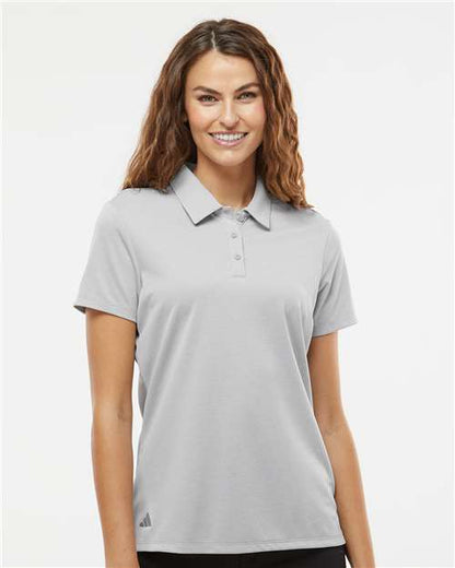 Adidas Women's Heathered Polo A583 Custom Embroidered Business Logo