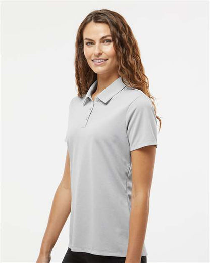 Adidas Women's Heathered Polo A583 Custom Embroidered Business Logo