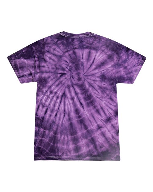 Colortone Youth Multi-Color Tie-Dyed T-Shirt 1000Y Spider Purple
