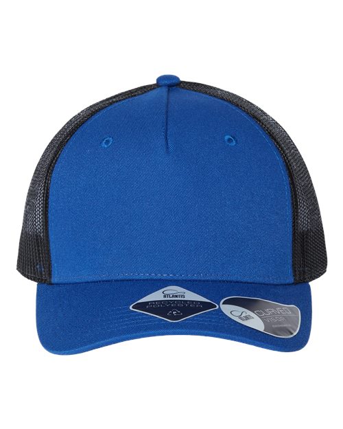 Atlantis Headwear Sustainable Five-Panel Trucker Cap ZION Custom Embroidered Business Logo