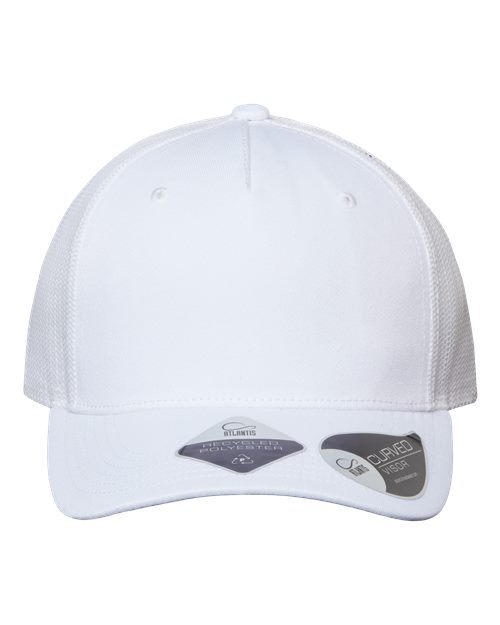 Atlantis Headwear Sustainable Five-Panel Trucker Cap ZION Custom Embroidered Business Logo