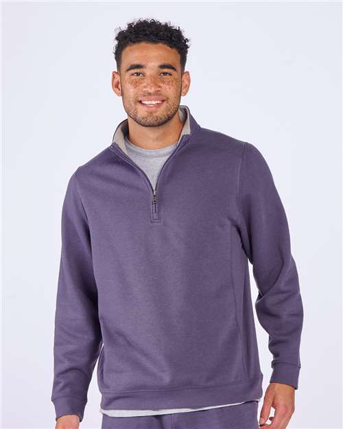 Custom Embroidered  Boxercraft Fleece Quarter-Zip Pullover BM5202  