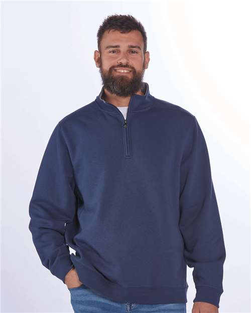 Custom Embroidered  Boxercraft Fleece Quarter-Zip Pullover BM5202  