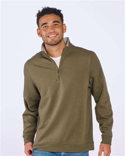 Custom Embroidered  Boxercraft Fleece Quarter-Zip Pullover BM5202  