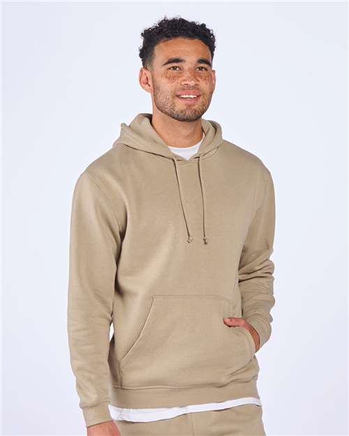 Custom Embroidered  Boxercraft Fleece Hooded Pullover BM5302 Latte
