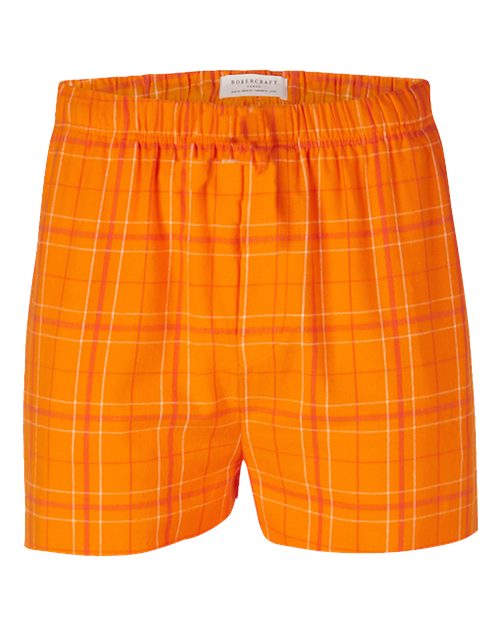 Boxercraft Double Brushed Flannel Boxers BM6701 Orange Field Day Plaid