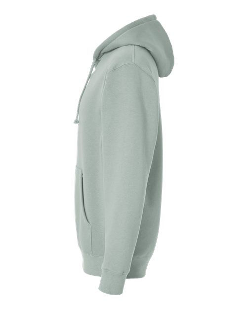 Independent Trading Co. Heavyweight Hooded Sweatshirt IND4000 Dusty Sage Custom Embroidered Business Logo