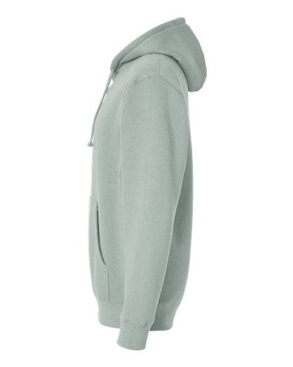 Independent Trading Co. Heavyweight Hooded Sweatshirt IND4000 Dusty Sage Custom Embroidered Business Logo