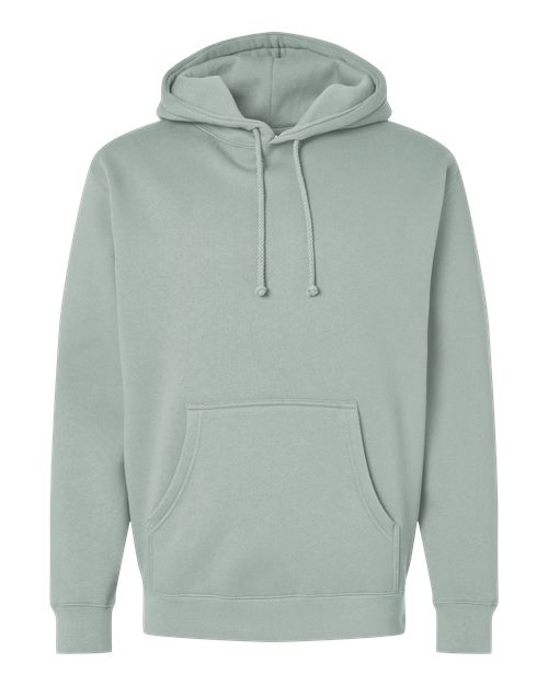 Independent Trading Co. Heavyweight Hooded Sweatshirt IND4000 Dusty Sage Custom Embroidered Business Logo