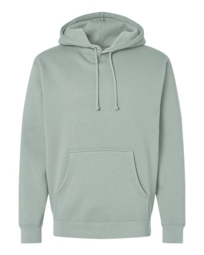 Independent Trading Co. Heavyweight Hooded Sweatshirt IND4000 Dusty Sage Custom Embroidered Business Logo