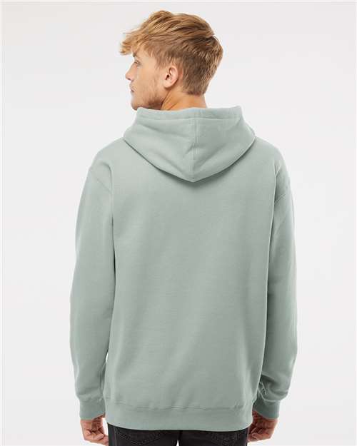 Independent Trading Co. Heavyweight Hooded Sweatshirt IND4000 Dusty Sage Custom Embroidered Business Logo