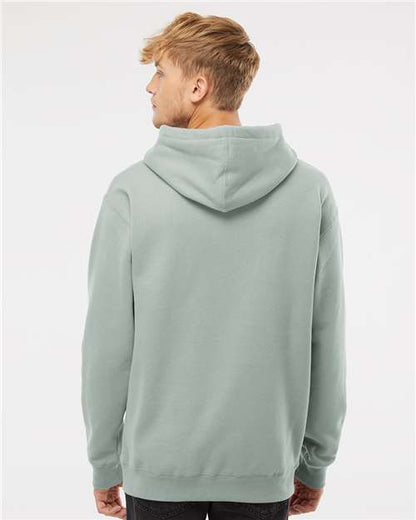 Independent Trading Co. Heavyweight Hooded Sweatshirt IND4000 Dusty Sage Custom Embroidered Business Logo