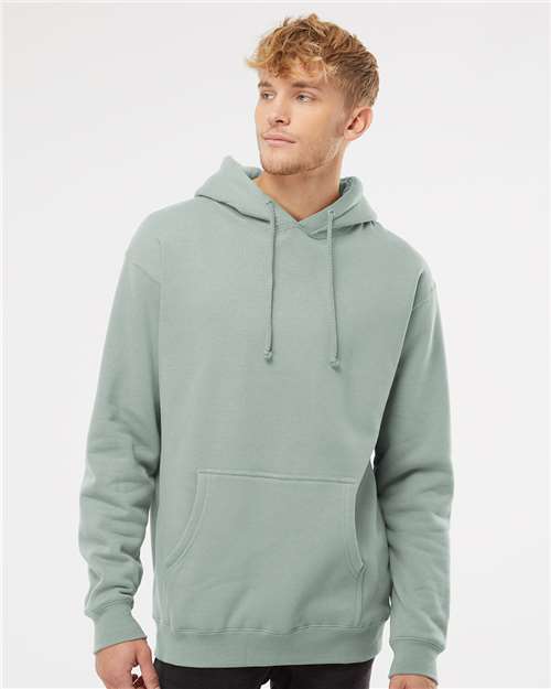 Custom Embroidered  Independent Trading Co. Heavyweight Hooded Sweatshirt IND4000 Dusty Sage