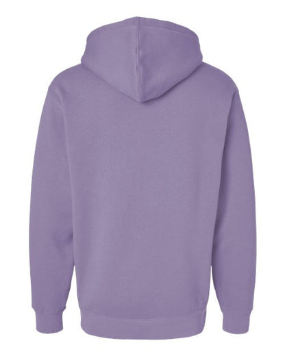 Independent Trading Co. Heavyweight Hooded Sweatshirt IND4000 Plum Custom Embroidered Business Logo