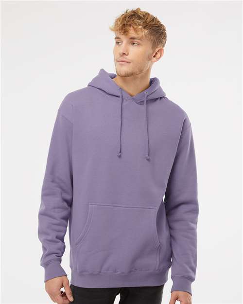 Custom Embroidered  Independent Trading Co. Heavyweight Hooded Sweatshirt IND4000 Plum