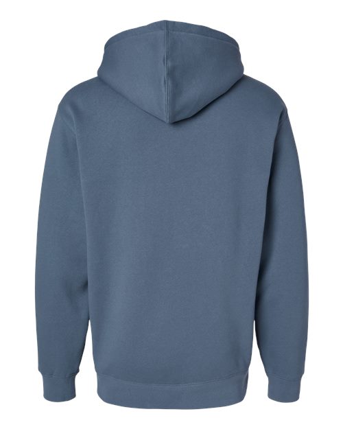 Independent Trading Co. Heavyweight Hooded Sweatshirt IND4000 Storm Blue Custom Embroidered Business Logo