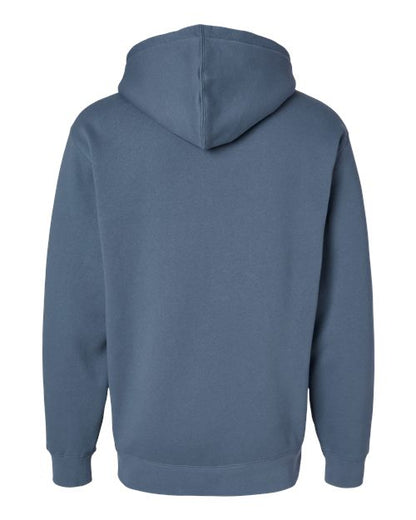 Independent Trading Co. Heavyweight Hooded Sweatshirt IND4000 Storm Blue Custom Embroidered Business Logo