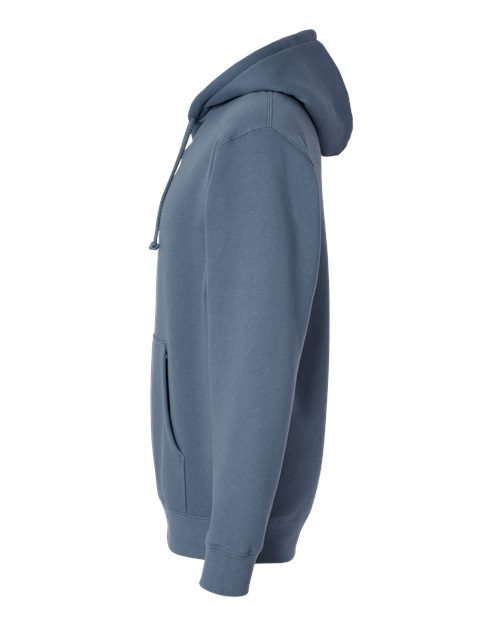 Independent Trading Co. Heavyweight Hooded Sweatshirt IND4000 Storm Blue Custom Embroidered Business Logo