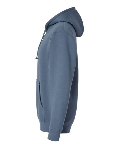 Independent Trading Co. Heavyweight Hooded Sweatshirt IND4000 Storm Blue Custom Embroidered Business Logo
