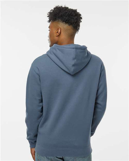 Independent Trading Co. Heavyweight Hooded Sweatshirt IND4000 Storm Blue Custom Embroidered Business Logo