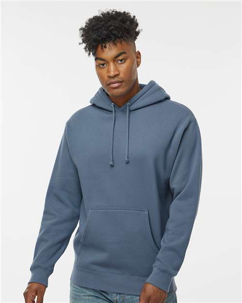 Custom Embroidered  Independent Trading Co. Heavyweight Hooded Sweatshirt IND4000 Storm Blue