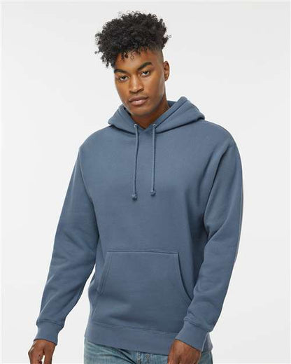 Custom Embroidered  Independent Trading Co. Heavyweight Hooded Sweatshirt IND4000 Storm Blue