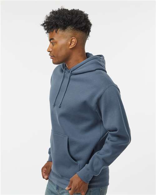 Independent Trading Co. Heavyweight Hooded Sweatshirt IND4000 Storm Blue Custom Embroidered Business Logo