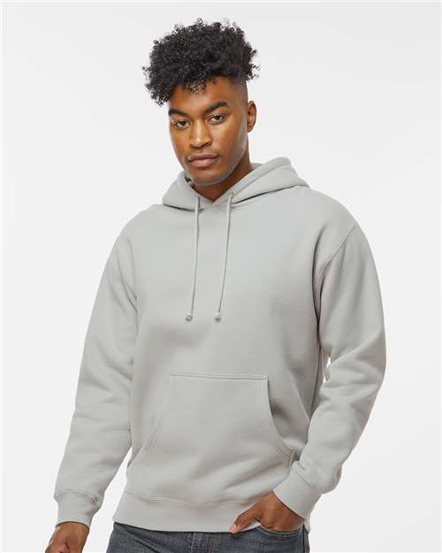 Independent Trading Co. Heavyweight Hooded Sweatshirt IND4000 Slate Blue Custom Embroidered Business Logo