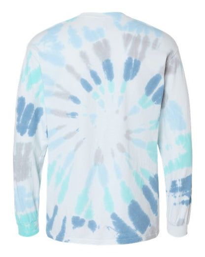 Colortone Tie-Dyed Long Sleeve T-Shirt 2000 Glacier