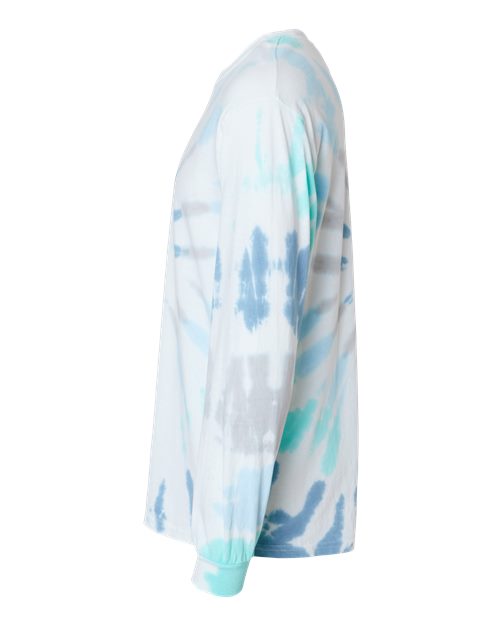 Colortone Tie-Dyed Long Sleeve T-Shirt 2000 Glacier