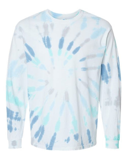 Colortone Tie-Dyed Long Sleeve T-Shirt 2000 Glacier