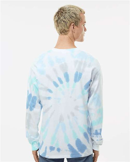 Colortone Tie-Dyed Long Sleeve T-Shirt 2000 Glacier