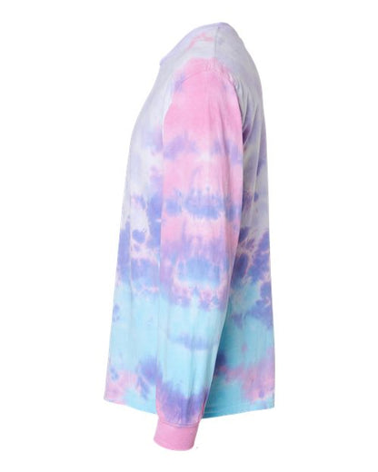 Colortone Tie-Dyed Long Sleeve T-Shirt 2000 Cotton Candy